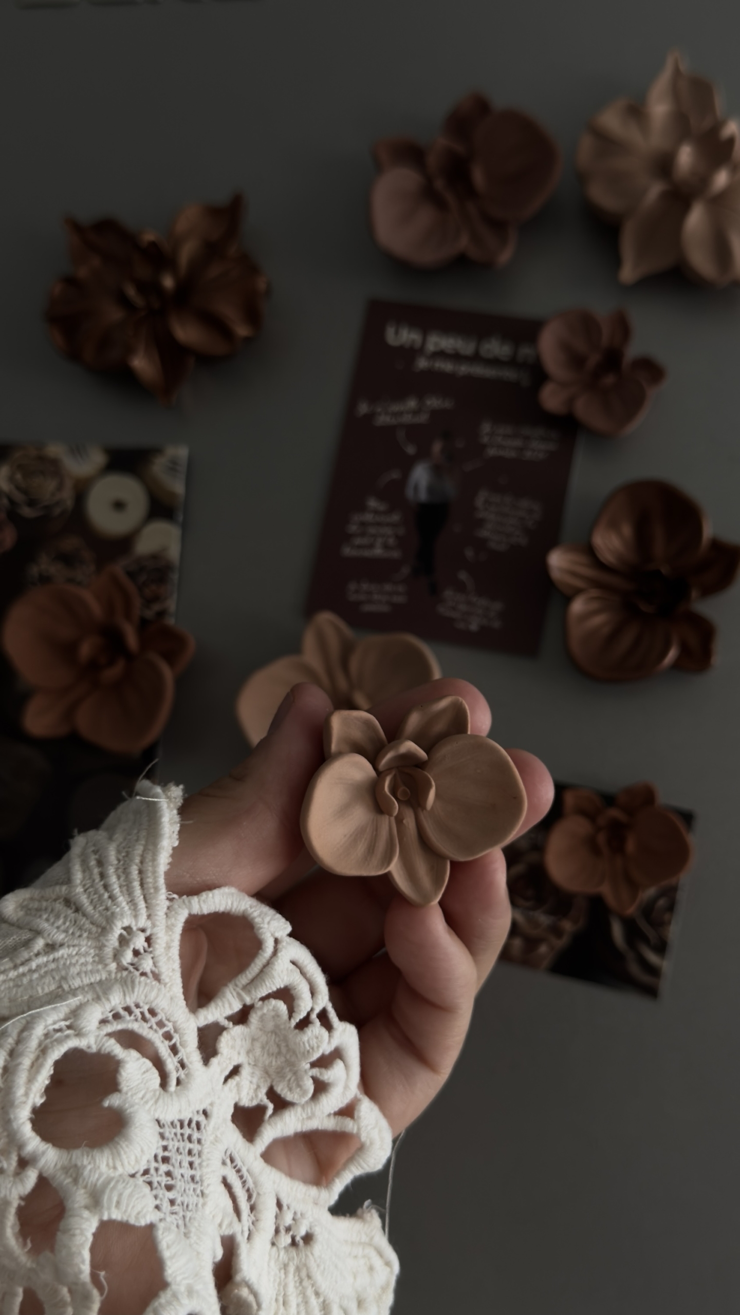 Magnets Orchidées à l’unité – Image 3